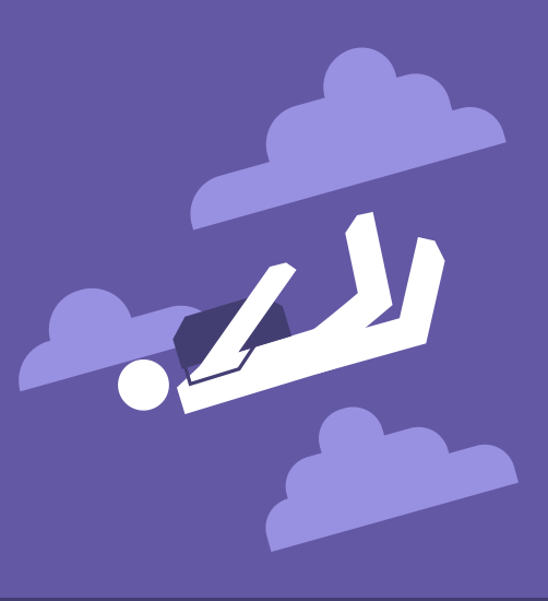 Icon of a skydiver