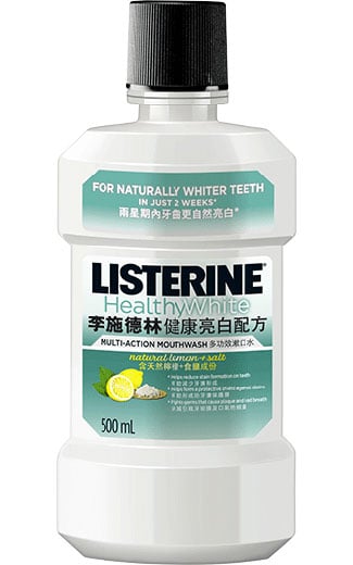 LISTERINE® HEALTHY WHITE™ Mouthwash